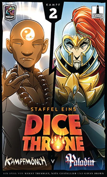 Dice Throne: Kampfmönch vs. Paladin - DE