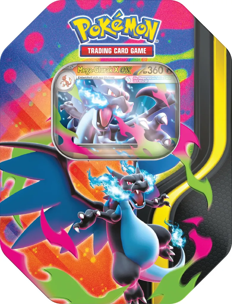 Pokémon: PKM Mega Glurak X Tin - DE