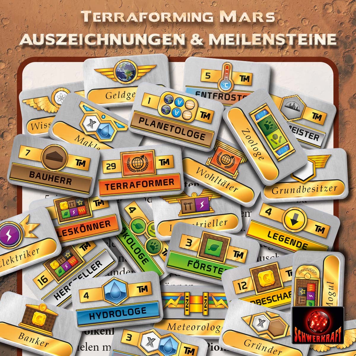 Terraforming Mars: Auszeichnungen & Meilensteine - DE