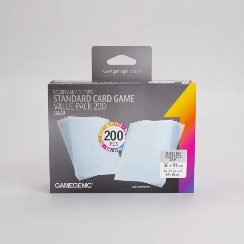 Prime Standard Card Game Value Pack mit 200 extraklaren Kartenhüllen in Standardgröße 66 × 91 mm