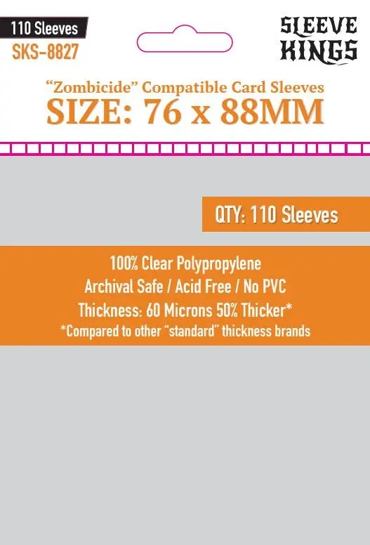 Sleeve Kings Zombicide Sleeves (76x88mm) (110)
