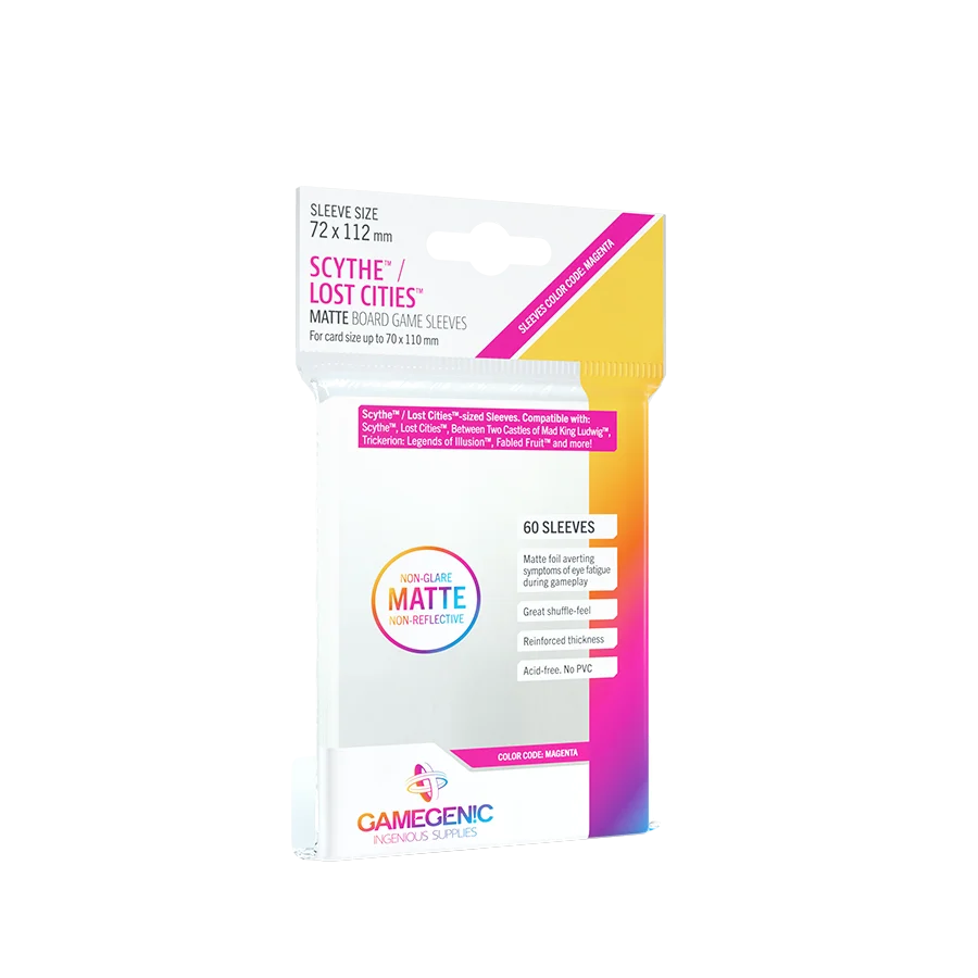 Gamegenic - Matte Scythe and/or Lost Cities Sleeves 72 x 112 mm