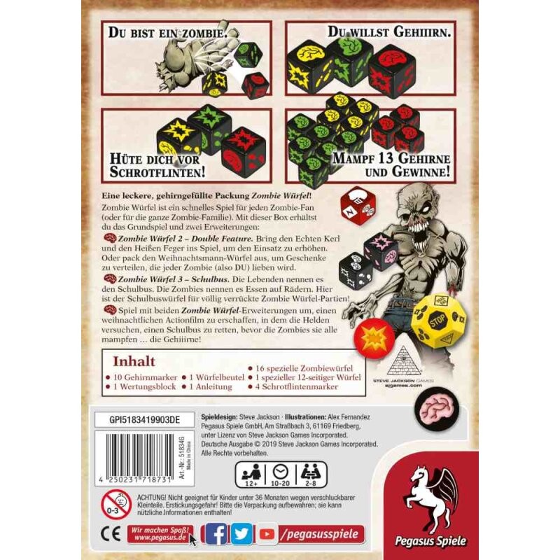 Zombie Würfel Die Horde - DE