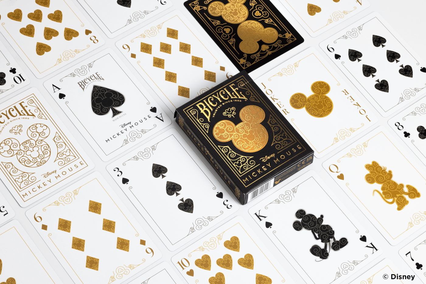 BICYCLE DISNEY MICKEY MOUSE BLACK & GOLD SPIELKARTEN