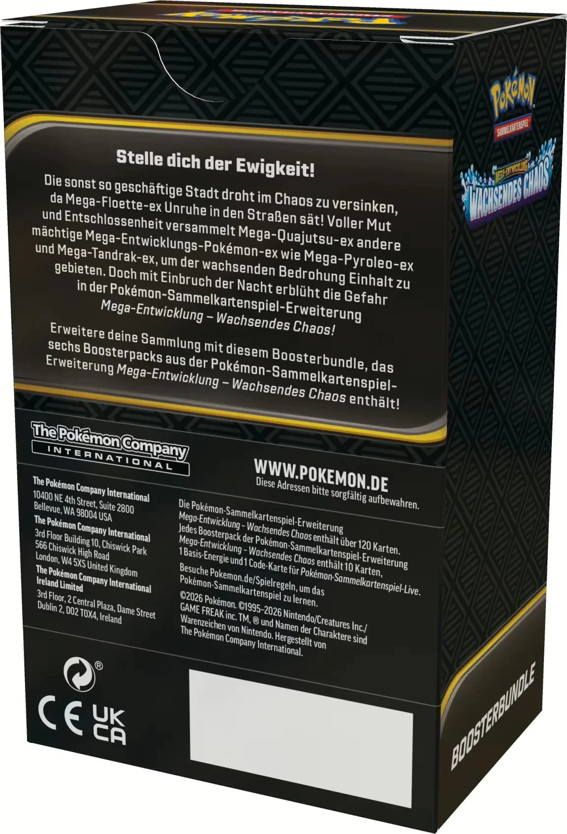 Pokemon: PKM ME04 Wachsendes Chaos Boosterbundle - DE