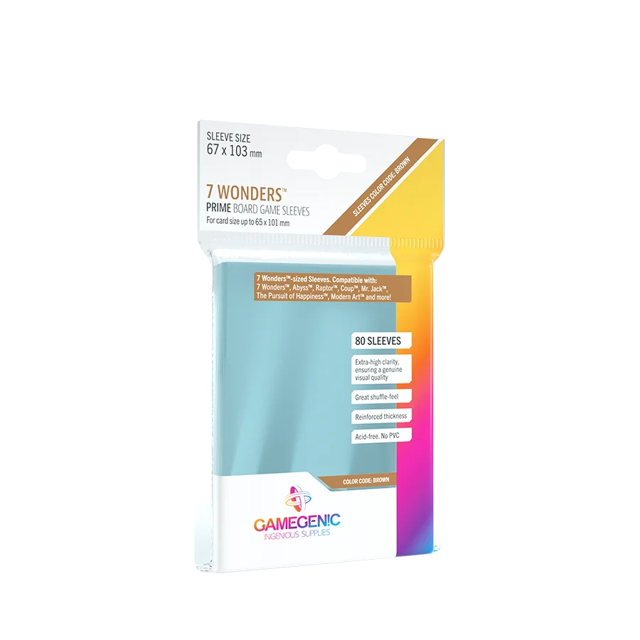 Gamegenic - Prime 7 Wonders Sleeves 67 x 103 mm