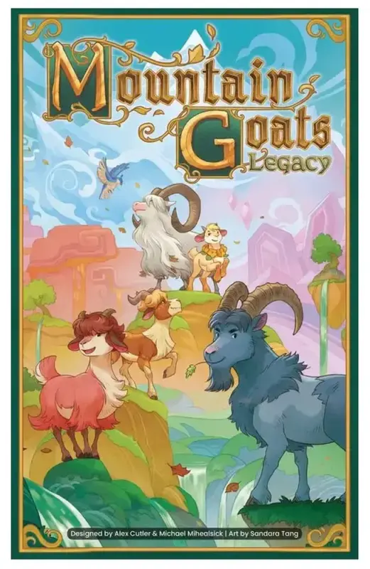 Mountain Goats: Legacy Würfelspiel mit Bergpfad, Ziegenfiguren, Würfeln und Komponenten für neue Missionen und Fähigkeiten