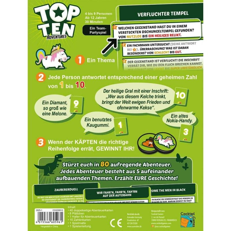 Top Ten: Adventures - DE