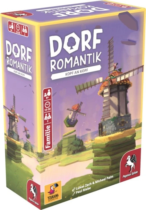 Dorfromantik – Kopf an Kopf Brettspiel mit sechseckigen Landschaftsplättchen, Wäldern, Feldern, Dörfern, Flüssen, Bergen und Seen
