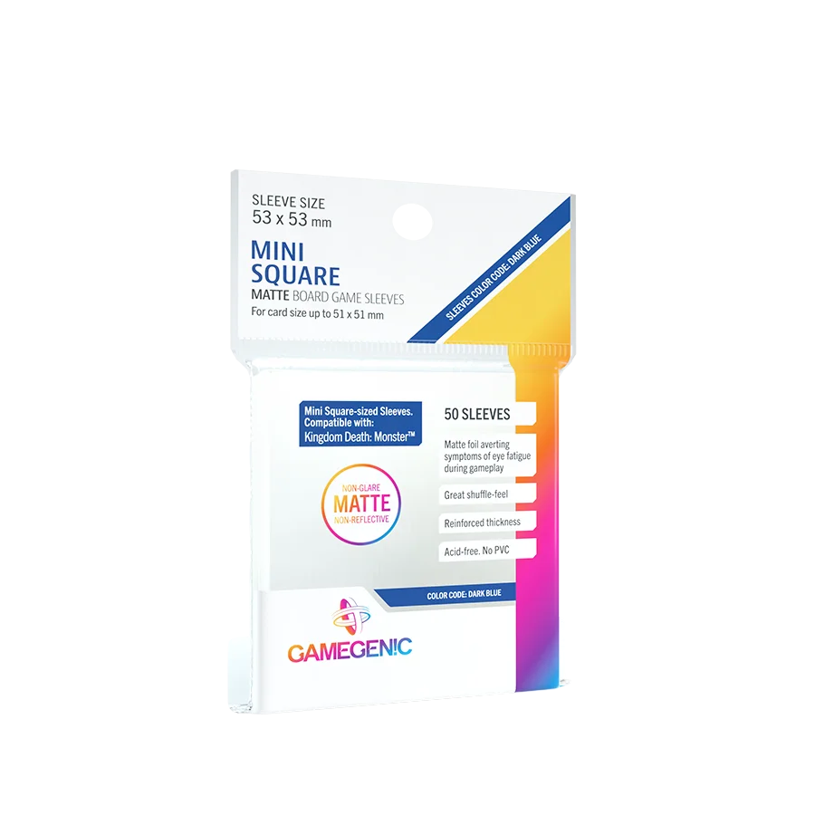GAMEGENIC: MATTE Mini Square-Sized Sleeves 53 x 53mm