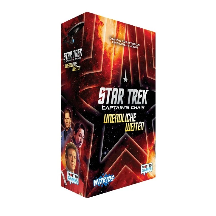Star Trek: Captain's Chair – Unendliche Weiten mit 6 Captains, 296 Karten und Raumschiff-Aufstellern