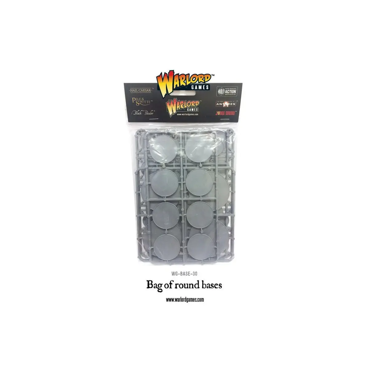 Warlord Games - Bag of Round Bases Mixed