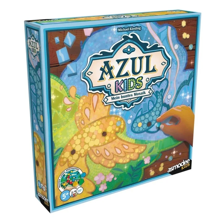 Azul Kids Mein buntes Mosaik mit farbigen Acrylsteinen und doppelseitigen Spielertableaus