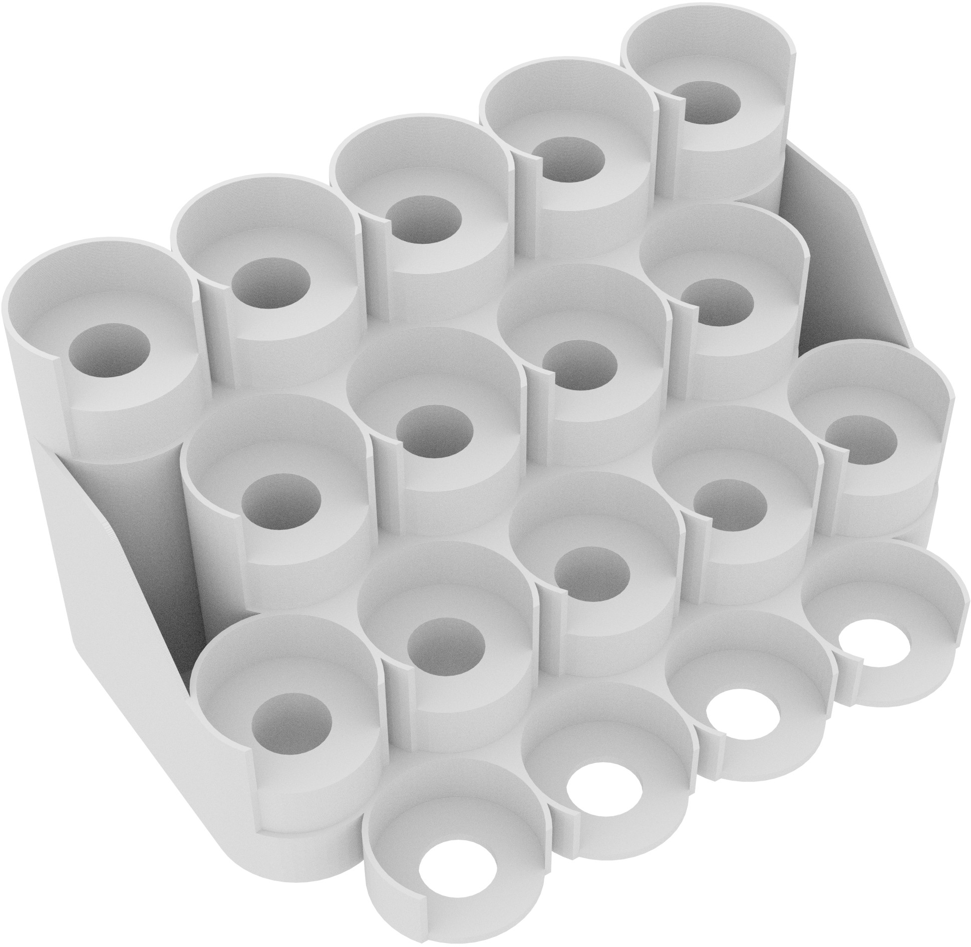 Feldherr Paint Rack für 18 Citadel Farbtöpfchen (12 ml / 18 ml / 24 ml) weiß