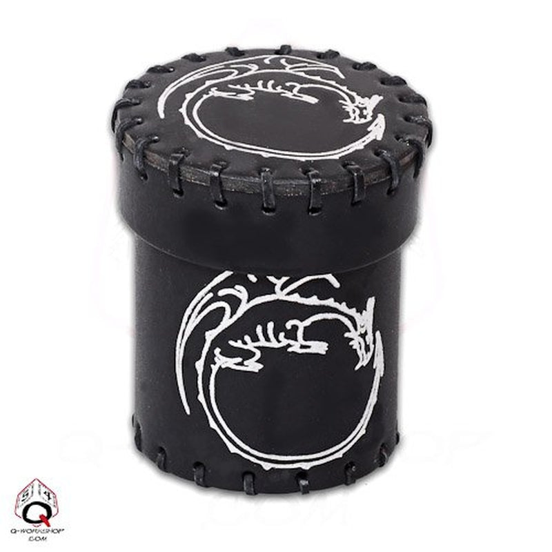 Dragon Leather Dice Cup: Black