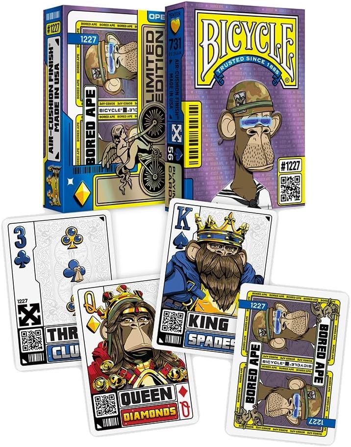 Bicycle Bored Ape 1227 Spielkarten