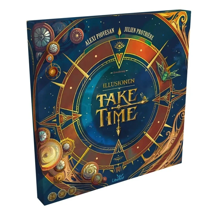 Take Time Illusionen Mini-Erweiterung mit vier neuen Uhren und zusätzlichem Zeitsprungplättchen