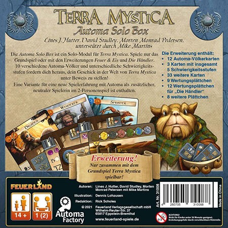 Terra Mystica Automa Solo Box - DE